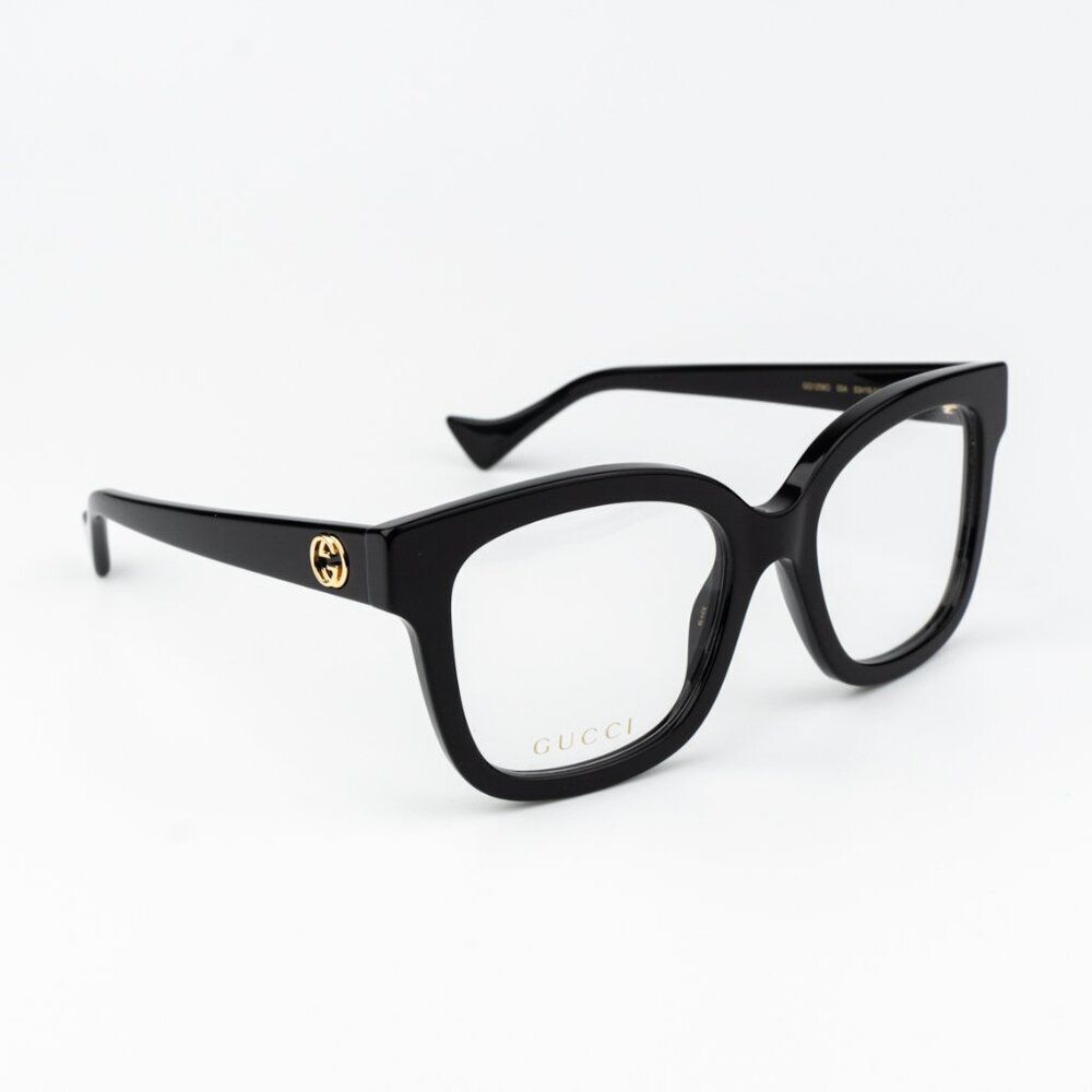 Gucci Men Eyeglasses Black Square Gg1258o 004 Brand New